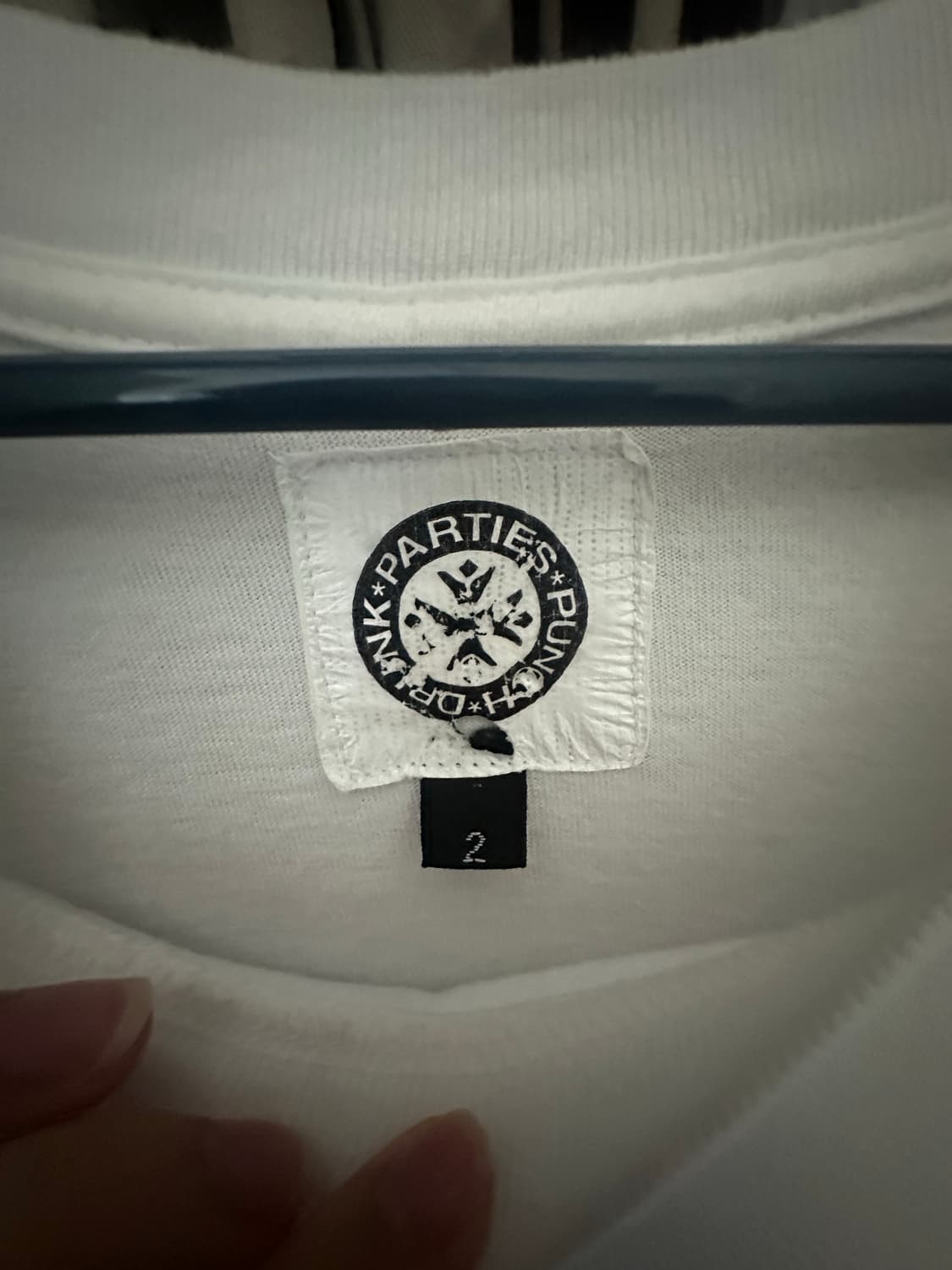 펀치드렁크파티즈 Circle Logo Narrow Tee (WHITE) 상품이미지4