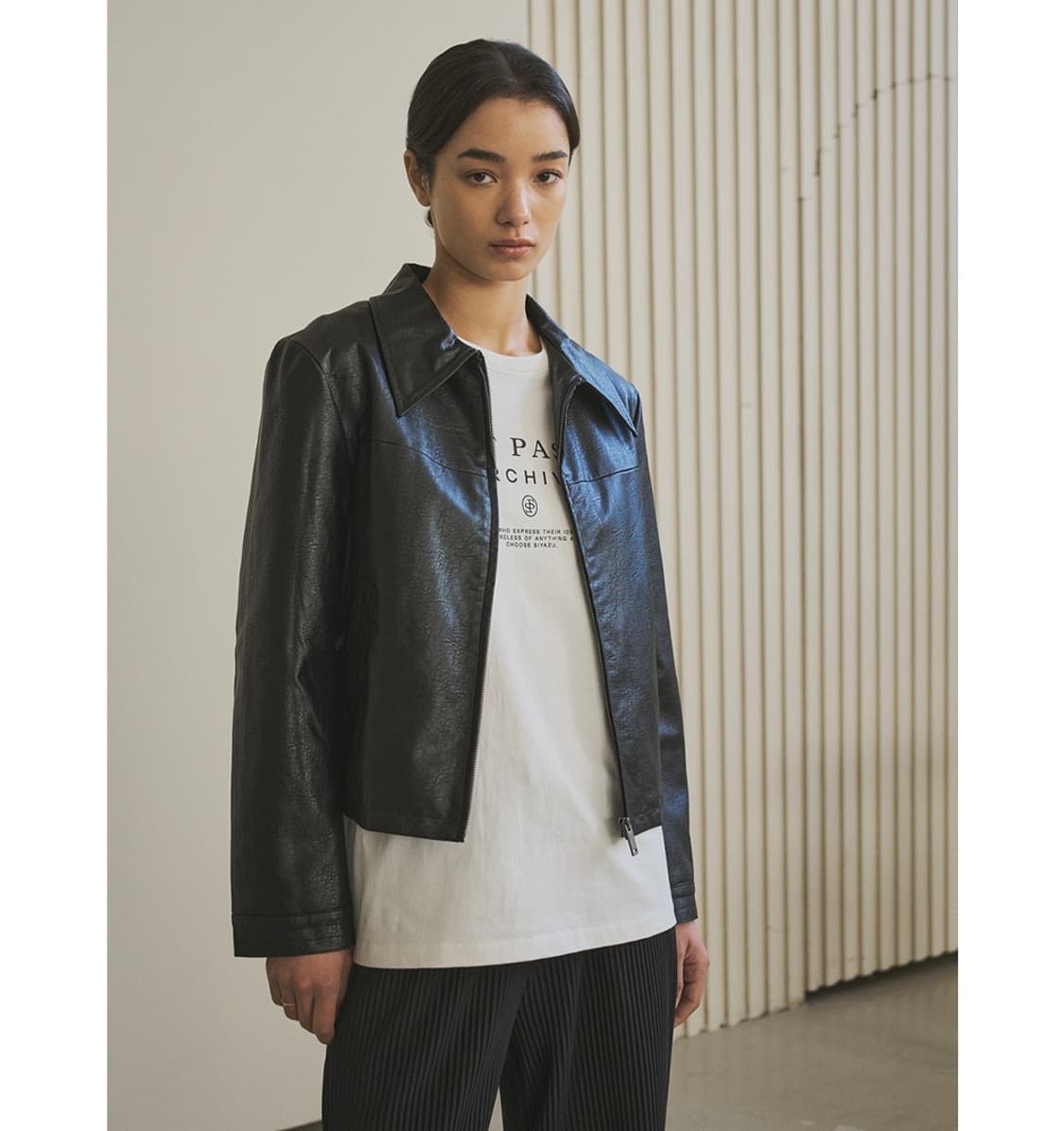 [SIYAZU] 시야쥬 레더 자켓 상품이미지3