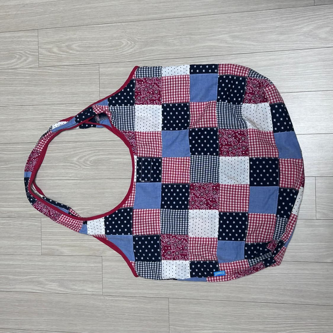 Sunnect 써넥트 가방 Madras Shopper Bag - Red 상품이미지3