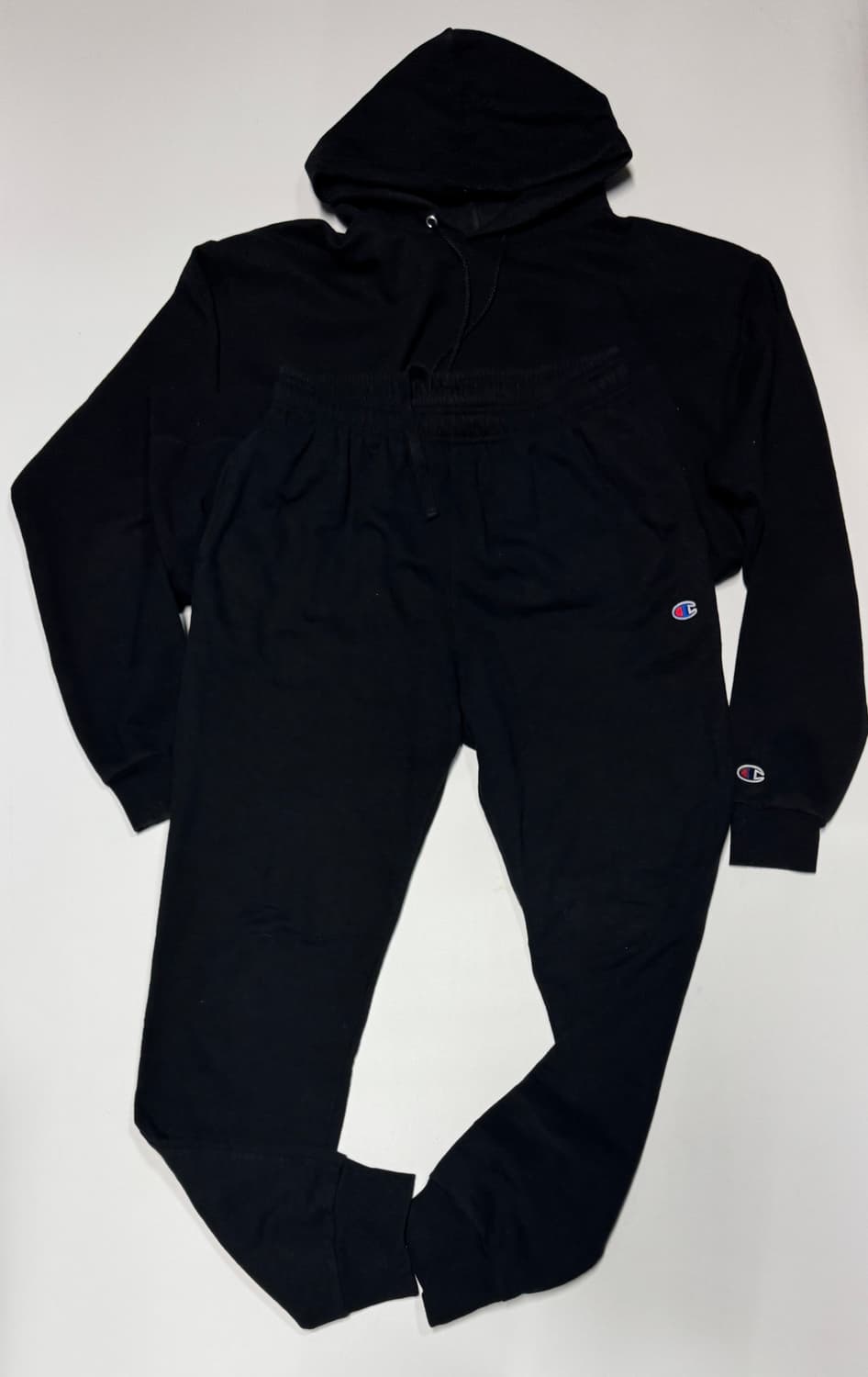 챔피온 블랙 후드티 기모 트레이닝 세트 L ~ XL 상품이미지2