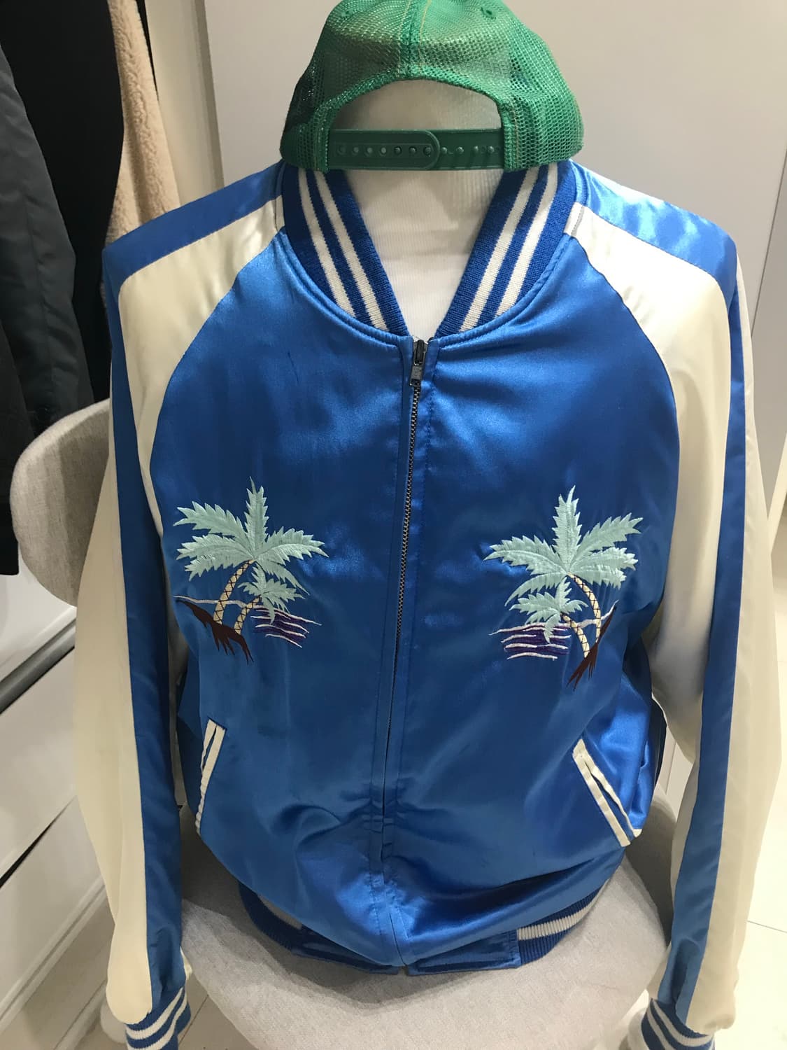 Japanese vintage blue sukajan jacket 상품이미지2
