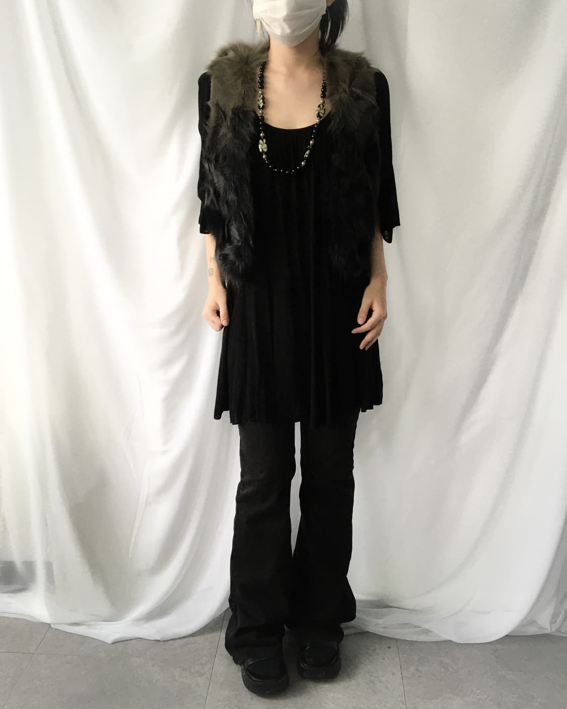 Fox fur vest 상품이미지4