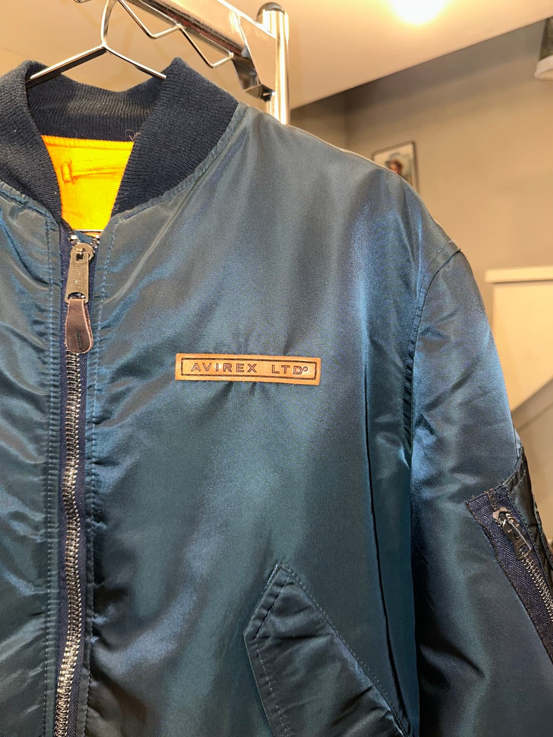 90’s Avirex logo Ma-1 flight  jacket 상품이미지6