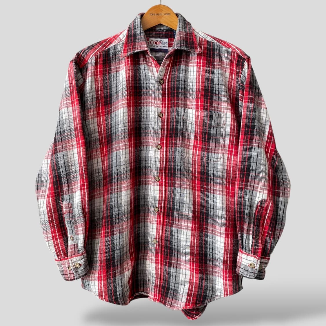 (M)BRAIN TRUST 헤비코튼 체크셔츠 상품이미지1