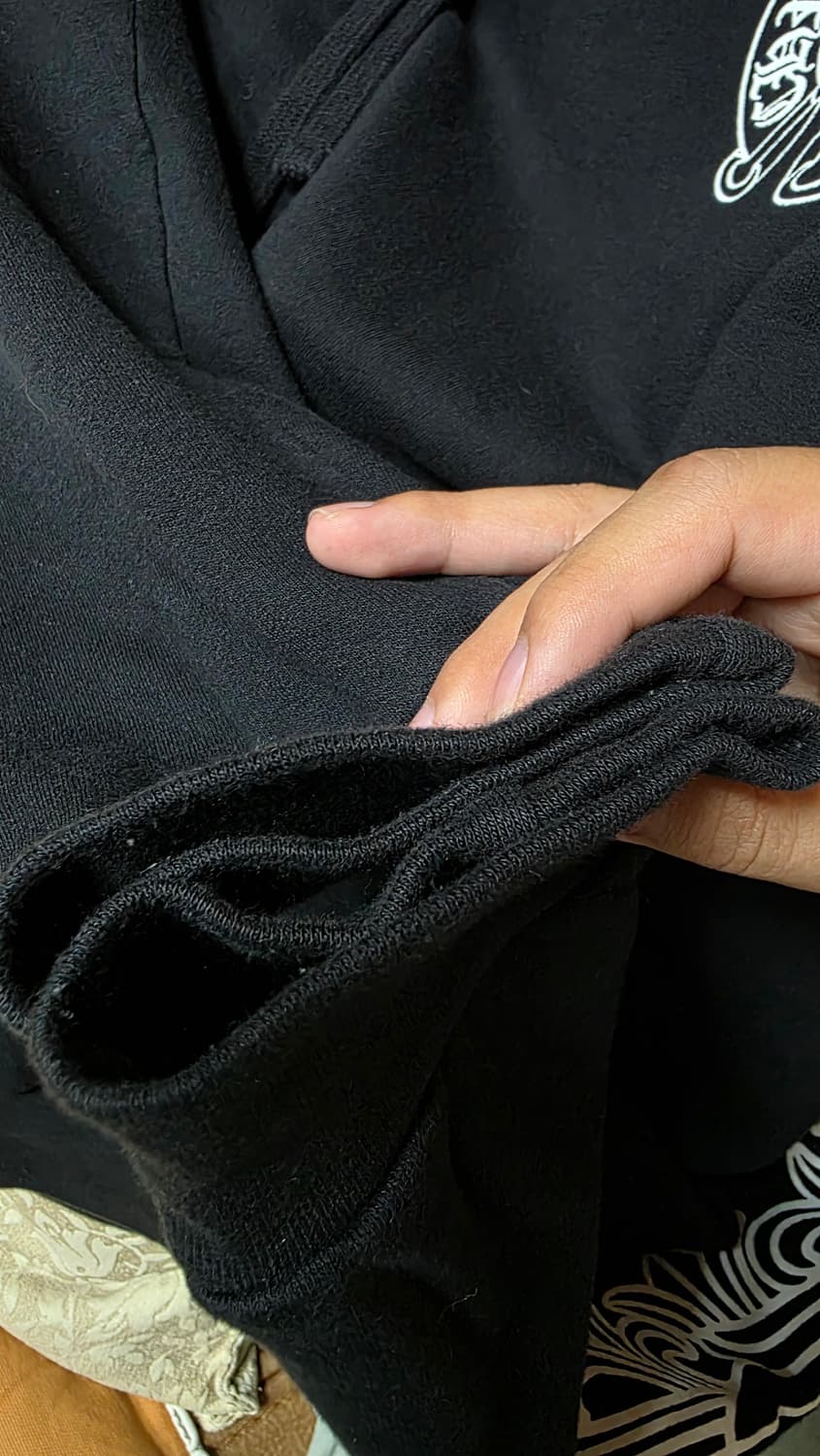 [새상품급,L]크롬하츠 홀스슈 플로랄후드티 블랙 상품이미지7