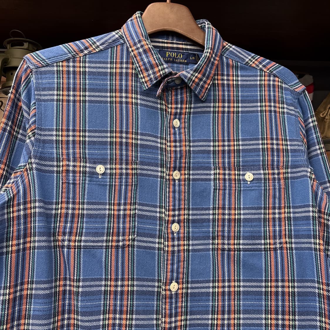신형라벨 폴로 랄프로렌 멀티 플래드체크 포켓셔츠 N877 상품이미지3