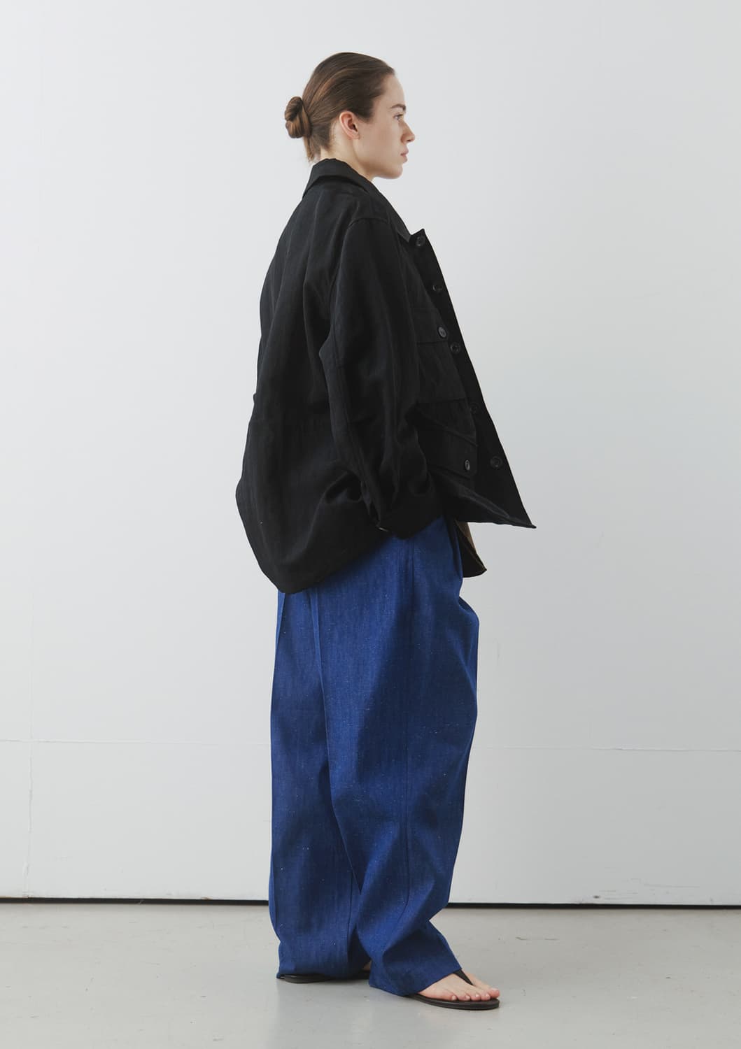 문달 Luster Safari Jacket in Black 상품이미지3