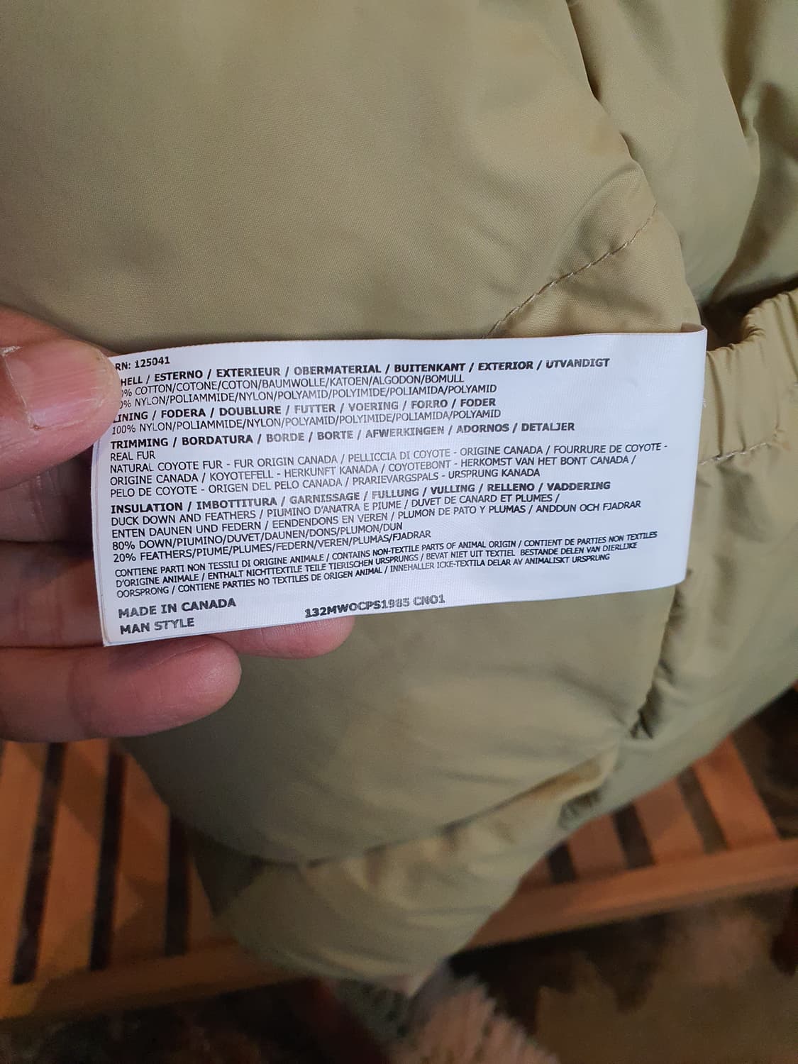 울리치(Woolrich) 아크틱 파카 골드카키/베이지 남자S 상품이미지9