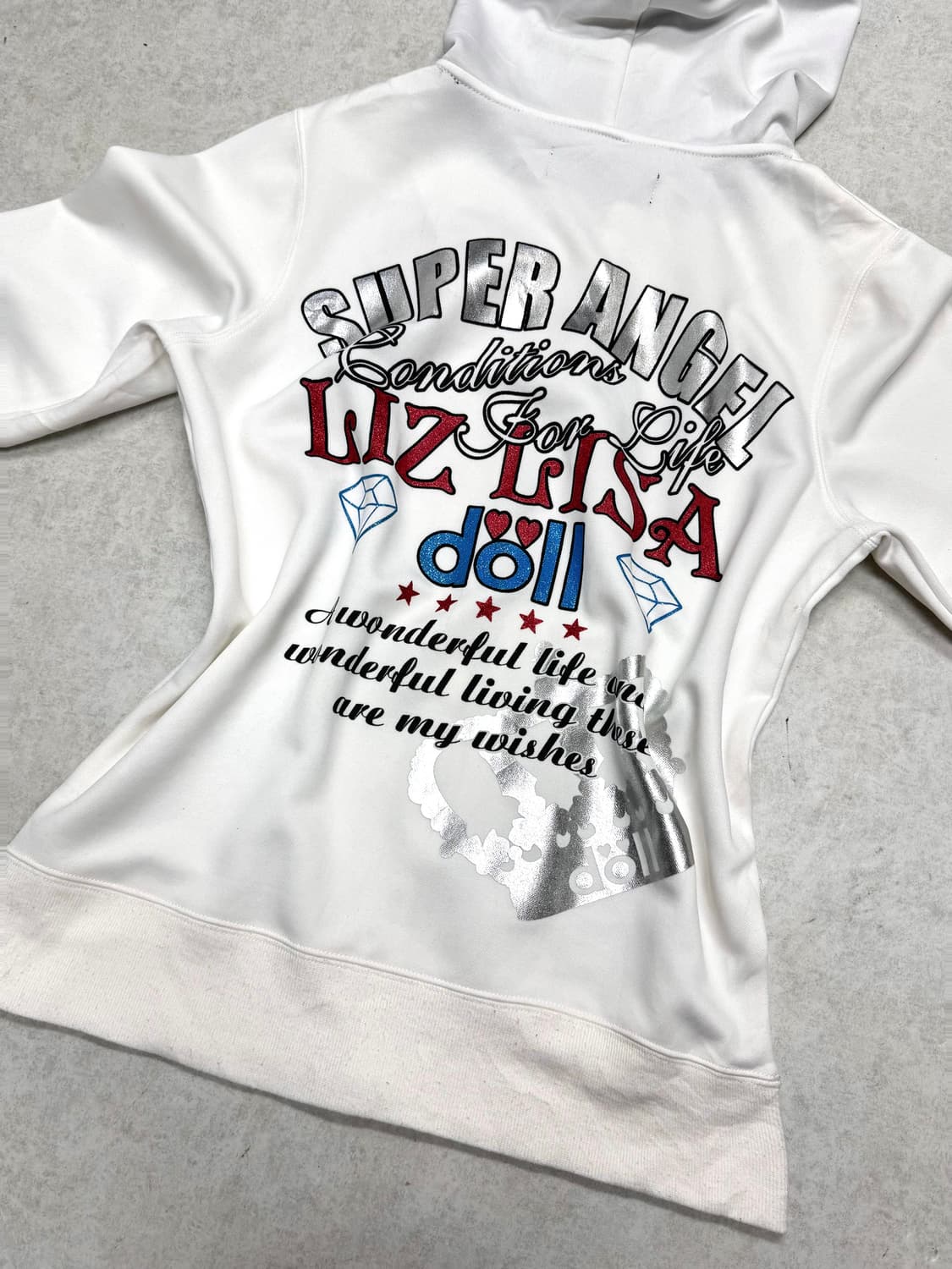 리즈리사 대장 갸루 글리터 후디 상품이미지2