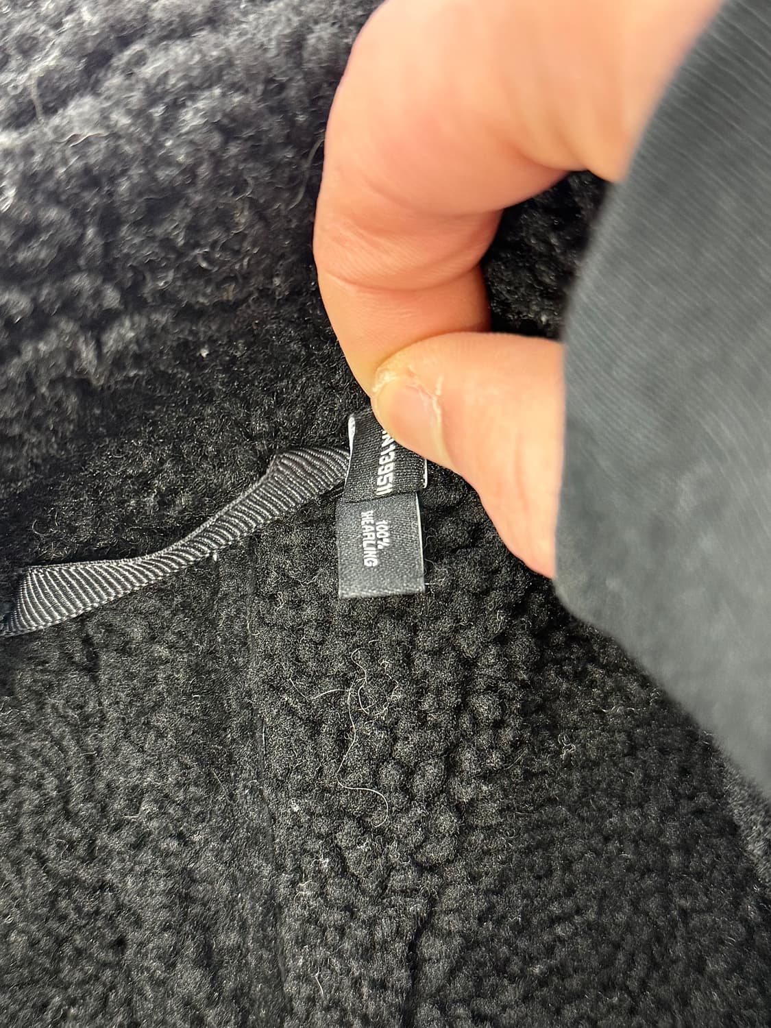 블랙 데님 비앙케토 시어링 스킨 집 라이더 자켓 상품이미지10