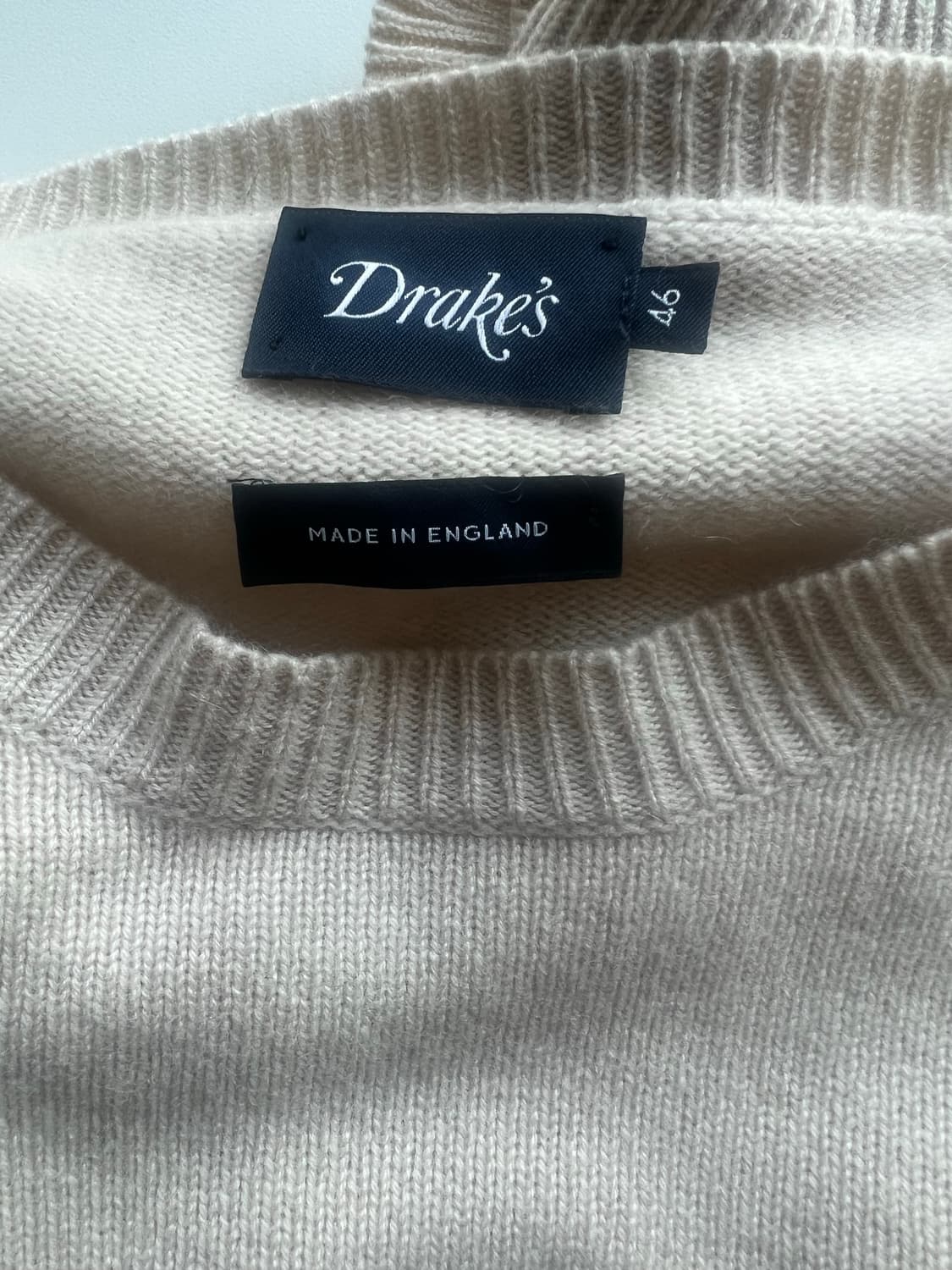 Drake's D로고 캐시미어(100%) 니트 상품이미지5