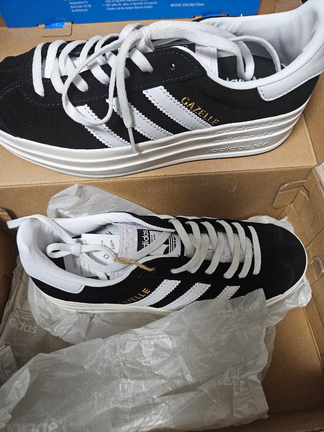  Adidas Gazelle Bold(가젤 볼드) 블랙/화이트
 상품이미지3