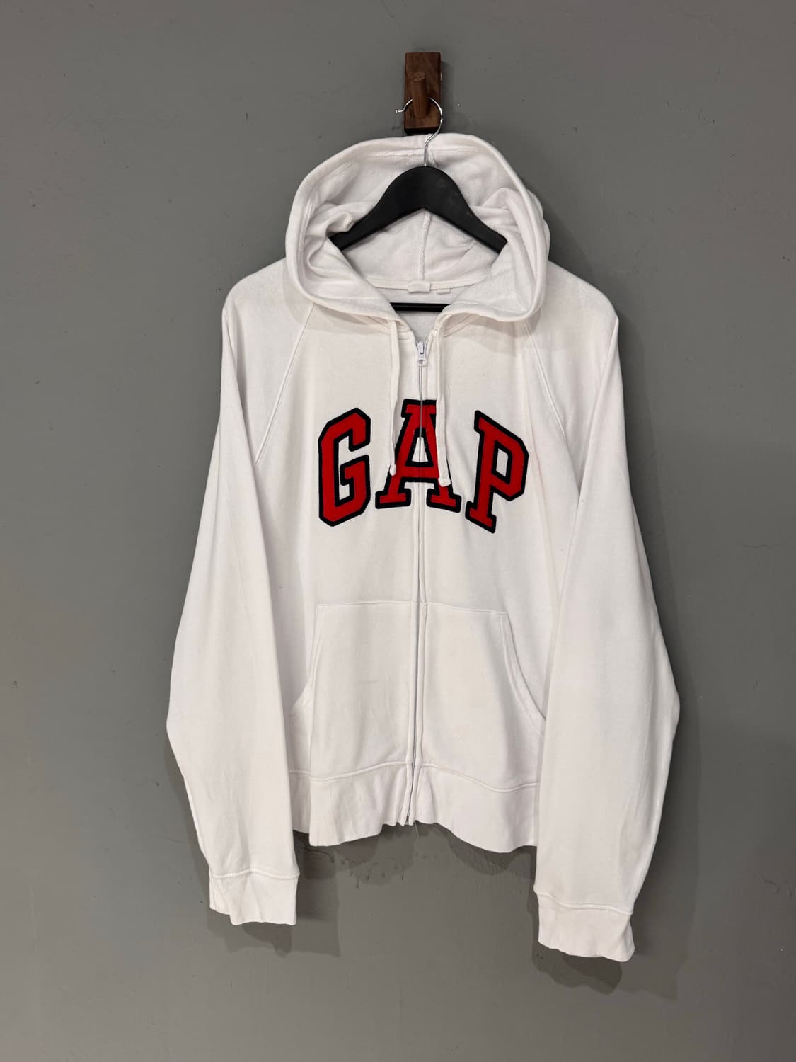 GAP 갭 화이트 후드집업 상품이미지1