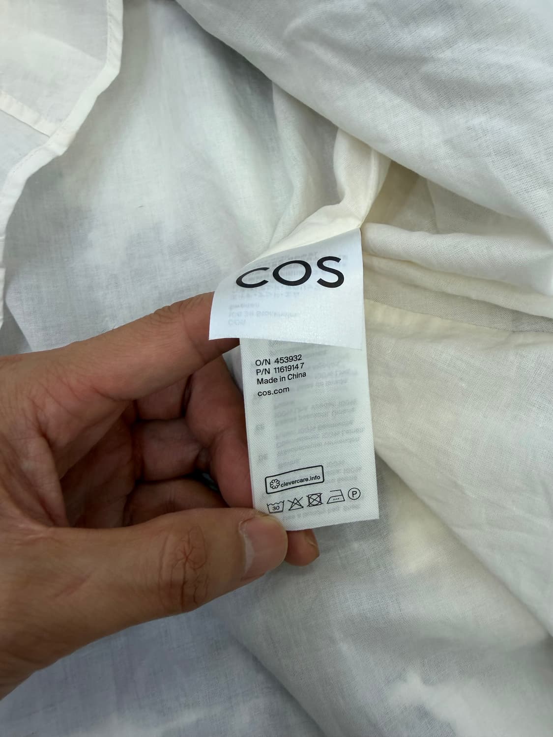 정품) COS 코스 프린트 롱셔츠 32 상품이미지7
