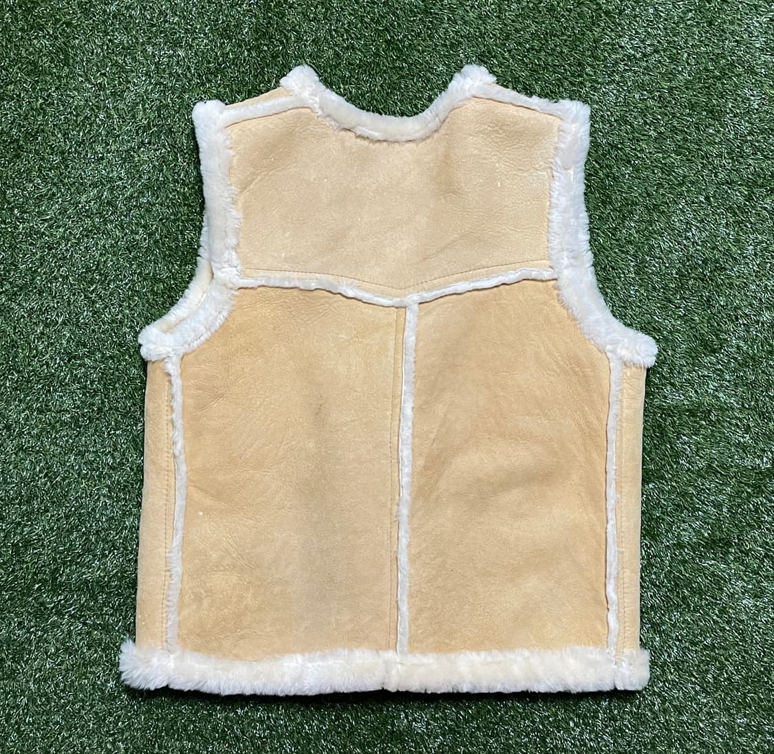 빈티지 양가죽 리버서블 양모 베스트 상품이미지3