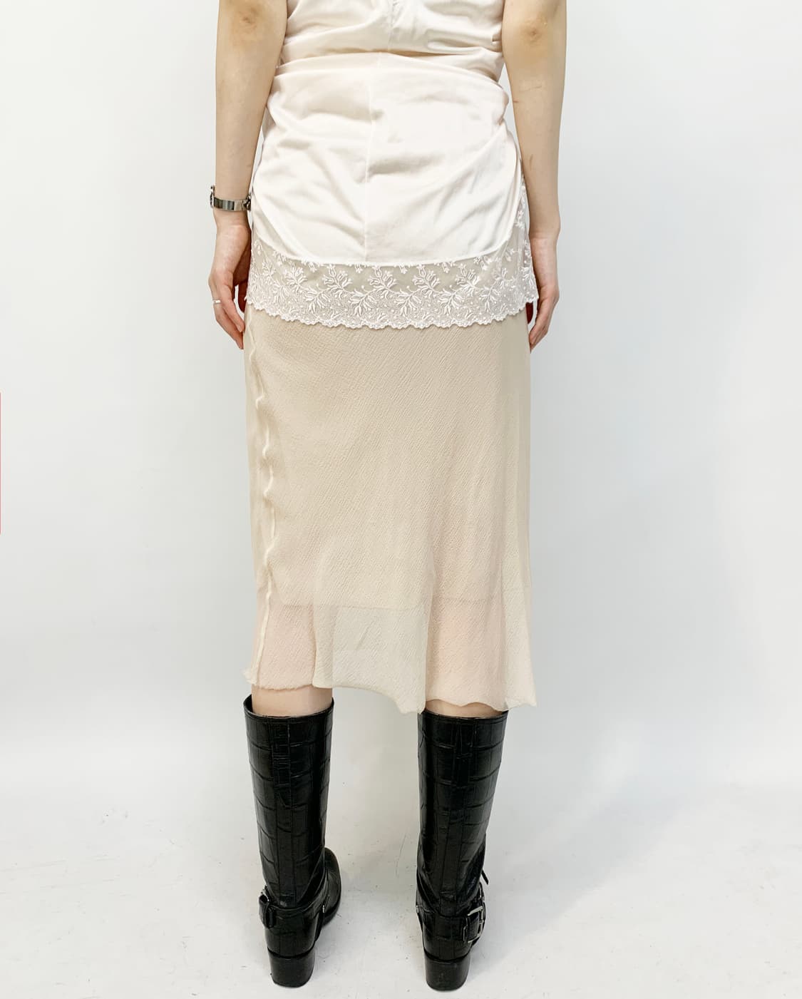 PAOLA FRANI made in italy 실크 스커트 상품이미지4