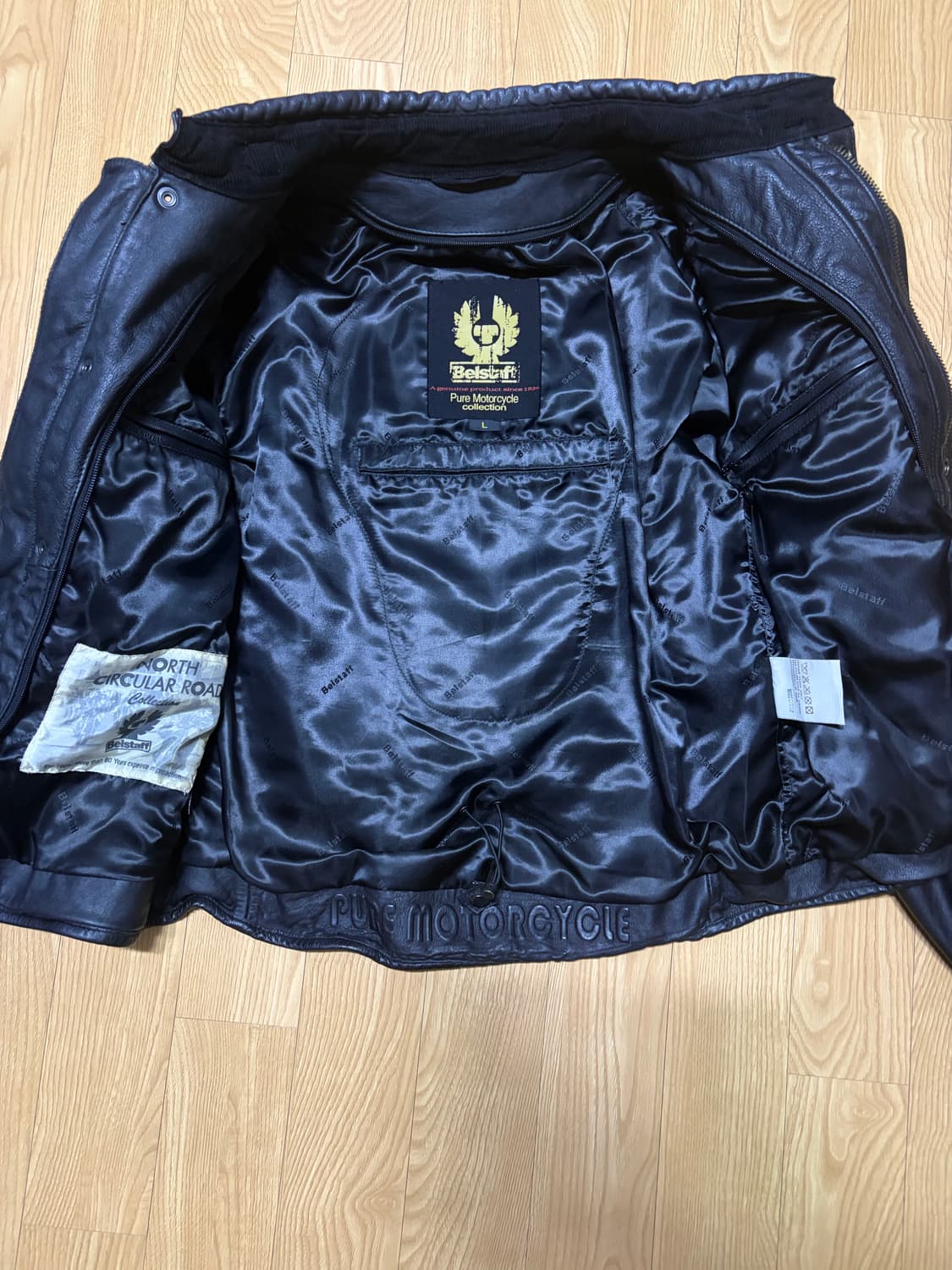 벨스타프 퓨어모터사이클 가죽 레더 자켓L 상품이미지4