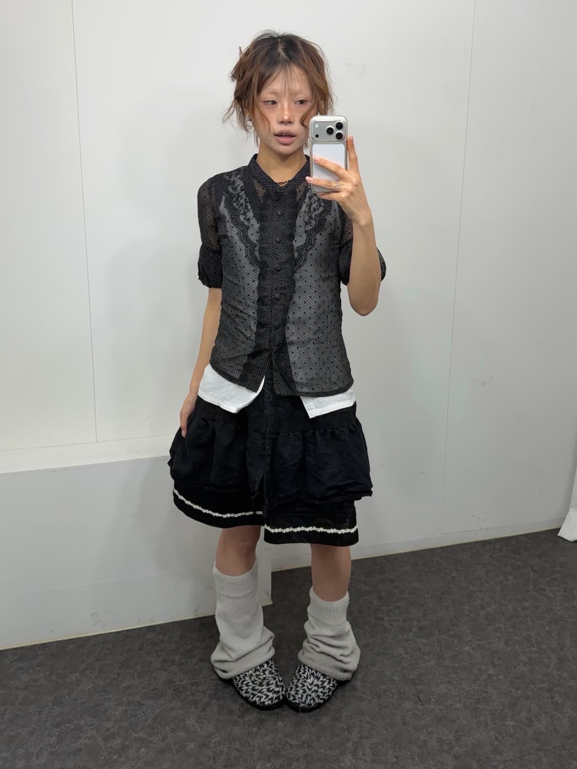 𖤐블랙 레이스 모리 set𖤐 상품이미지4