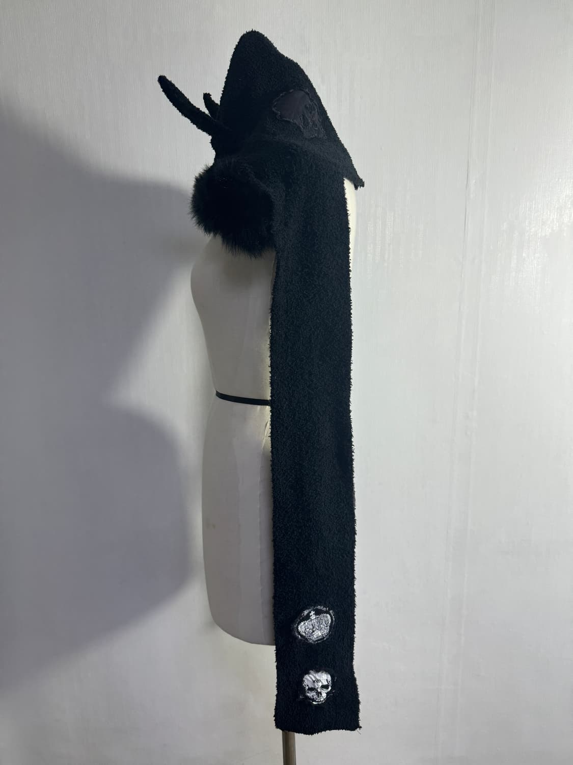 MAD PUNKS 데빌 후드 퍼 머플러 고딕 펑크 상품이미지4