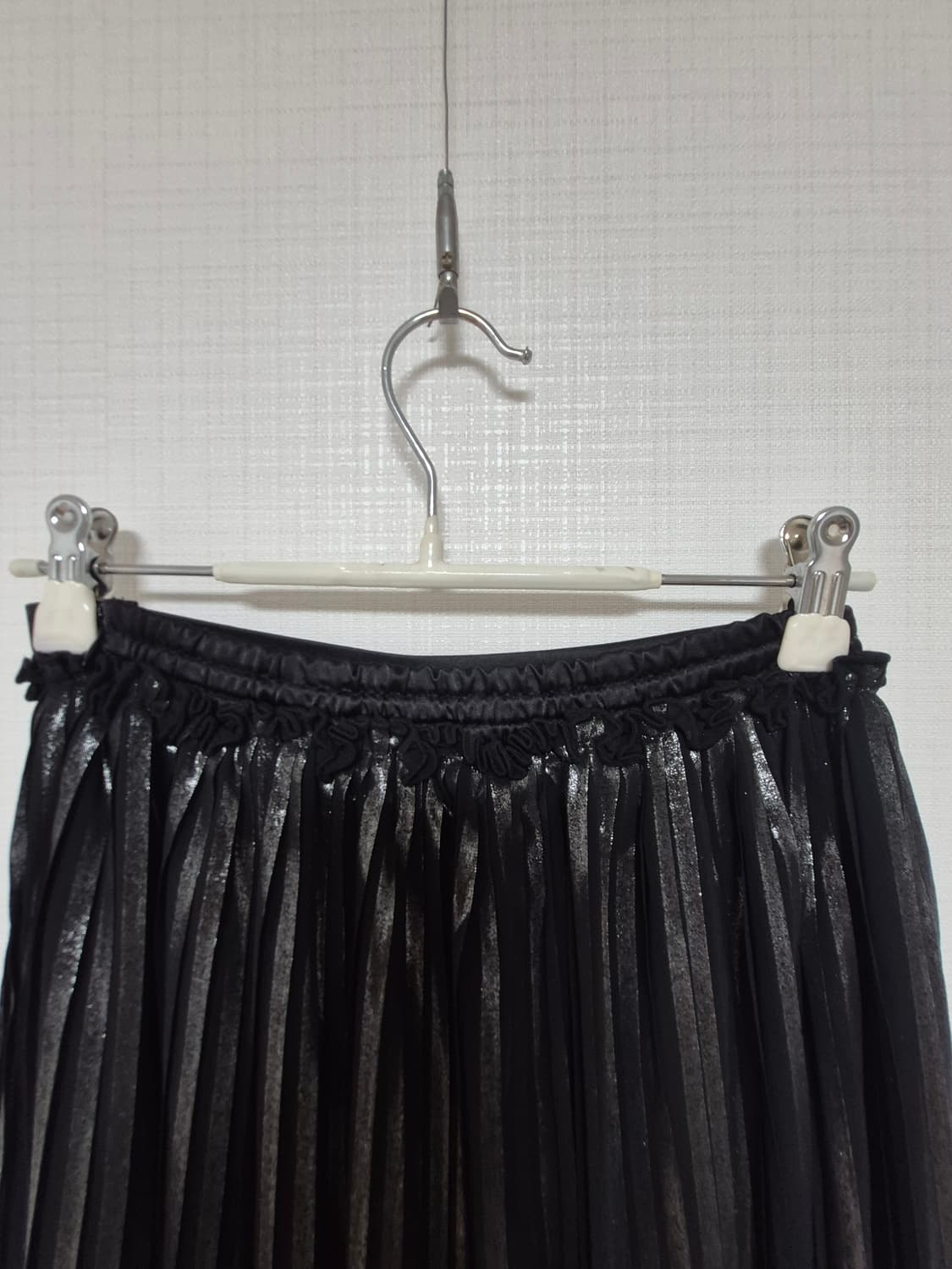 블랙 펄플리츠쉬폰 팬츠 상품이미지6