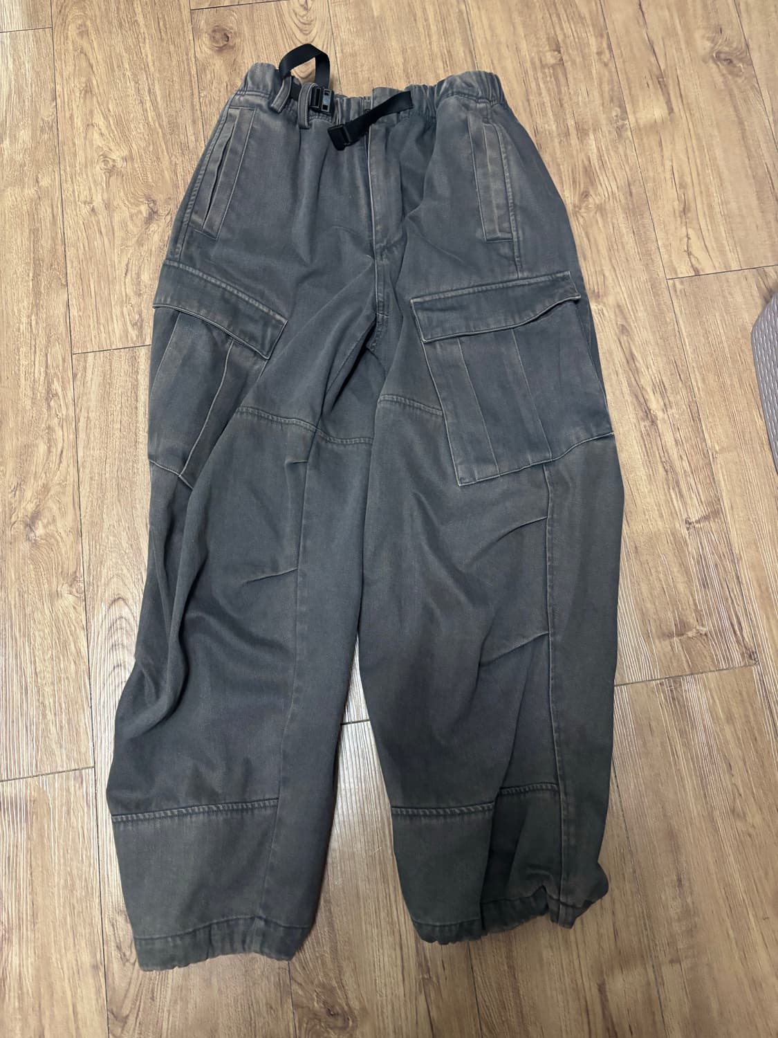 [1] 해칭룸 밀팬츠 워시드 차콜 상품이미지1