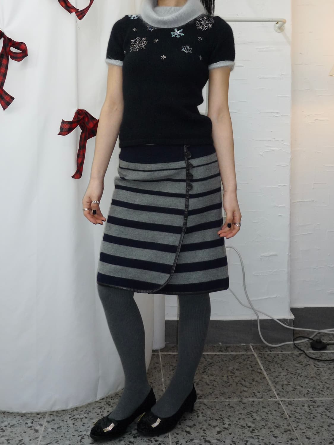 snow polar knit top 상품이미지4