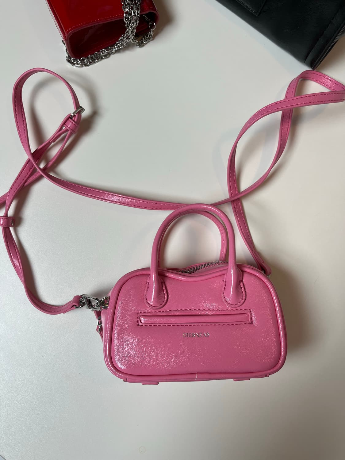 디어니스 핑크 미니 크로스백 새상품 상품이미지1