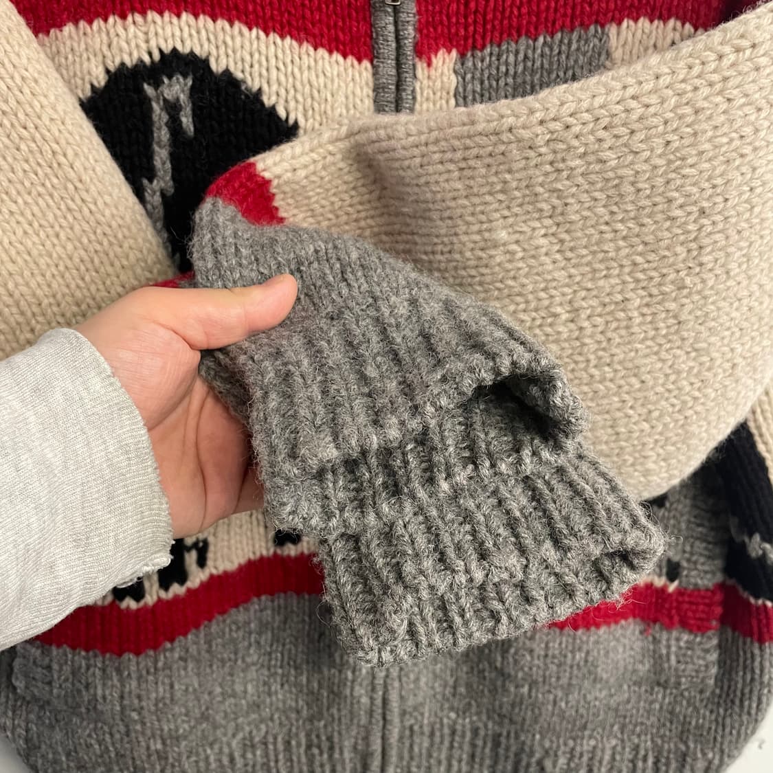 90s 파스듀 빈티지 울 코위찬 자켓 상품이미지6