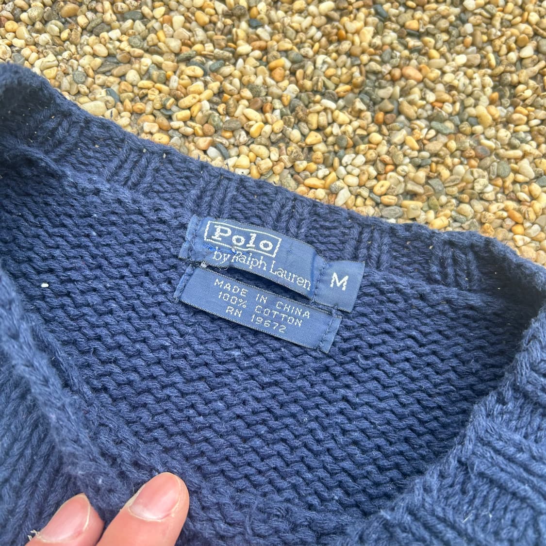폴로(POLO RalphLauren)네이비 패턴 니트 상품이미지4
