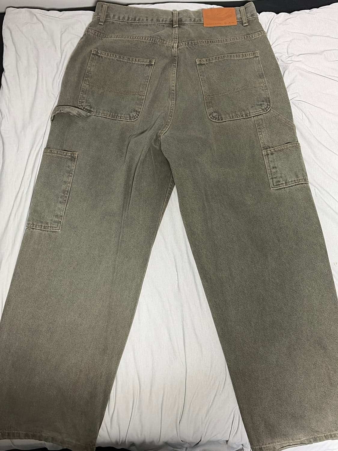 위캔더스 카펜터 팬츠 올리브 L 상품이미지2