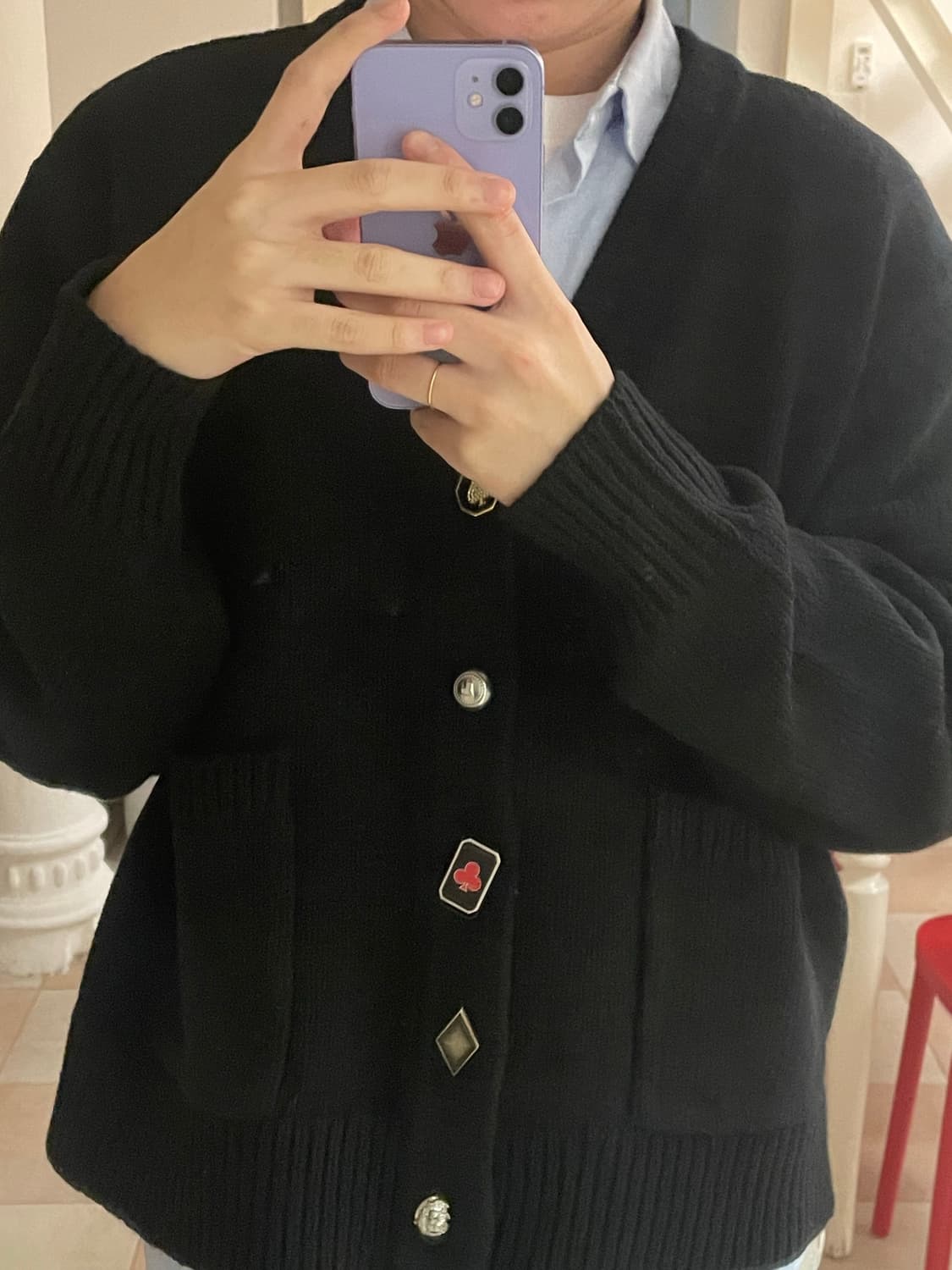 데님티어스,스투시 가디건 M 팝니다 상품이미지1