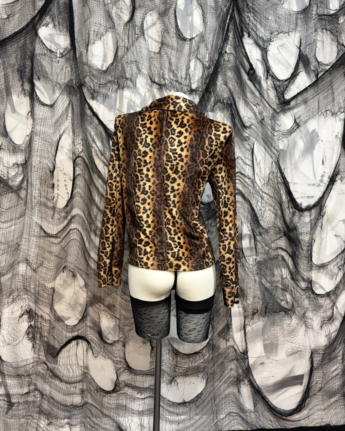 Y2K Leopard Rider Jacket 상품이미지4