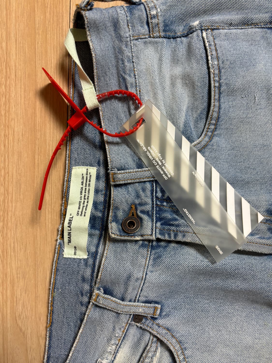 오프화이트 연청 스콜피온 데님 상품이미지3