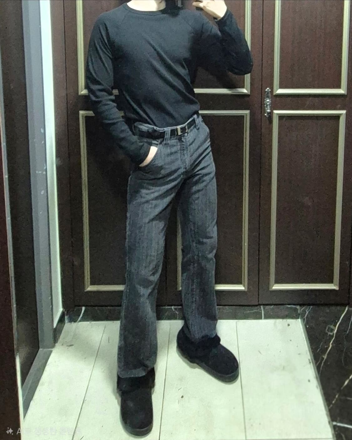 베르사체 컬렉션 스트라이프 팬츠 상품이미지2