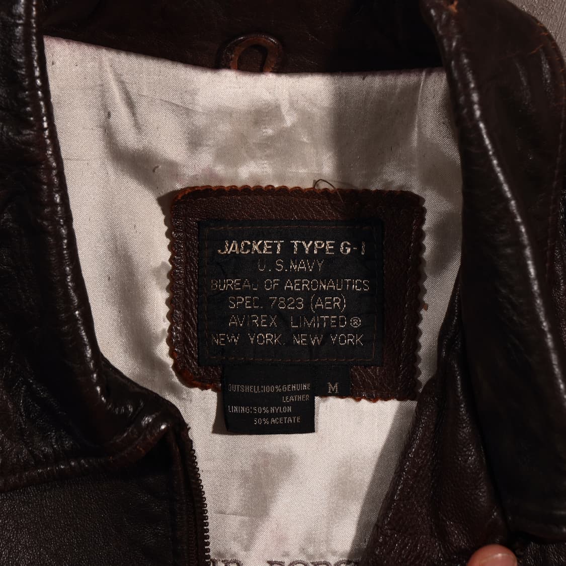 아비렉스 TYPE G-1 플라이트 레더자켓 상품이미지4