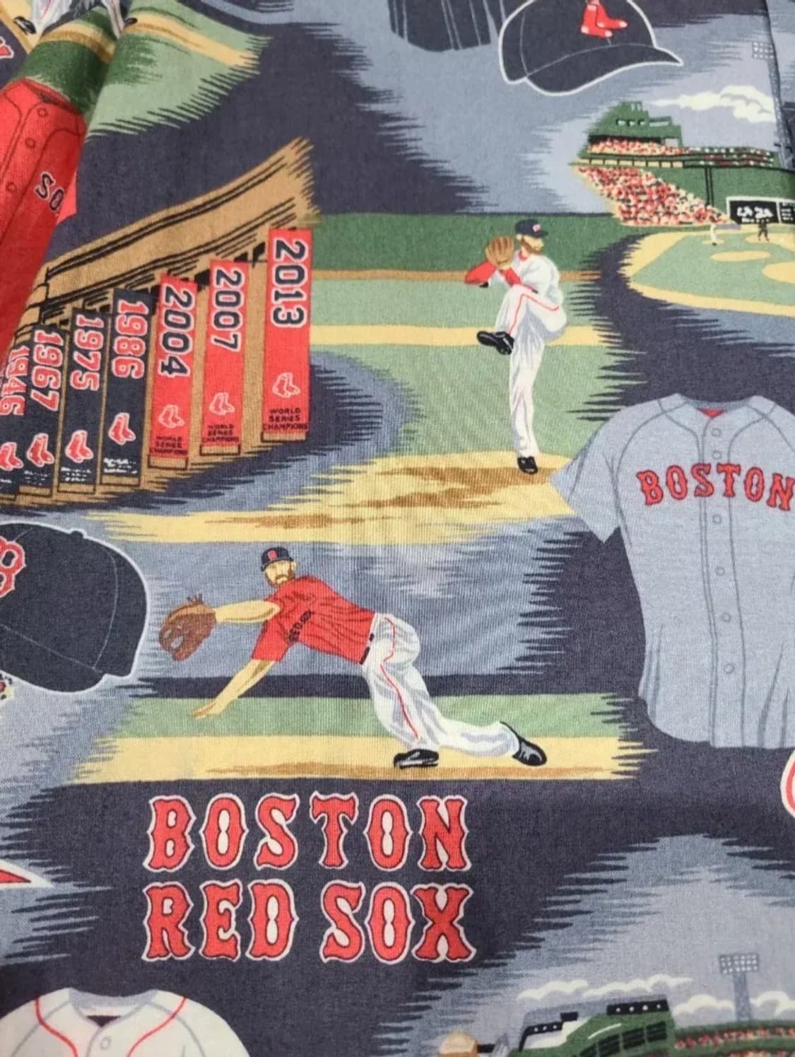 레인스푸너 REYN SPORTS 보스턴 레드삭스 코튼셔츠 상품이미지4