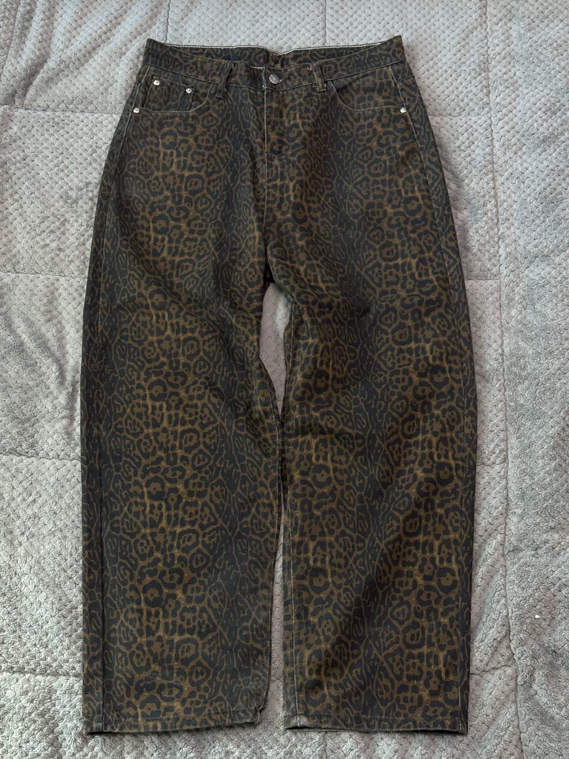 레오파드 코튼 팬츠 상품이미지1