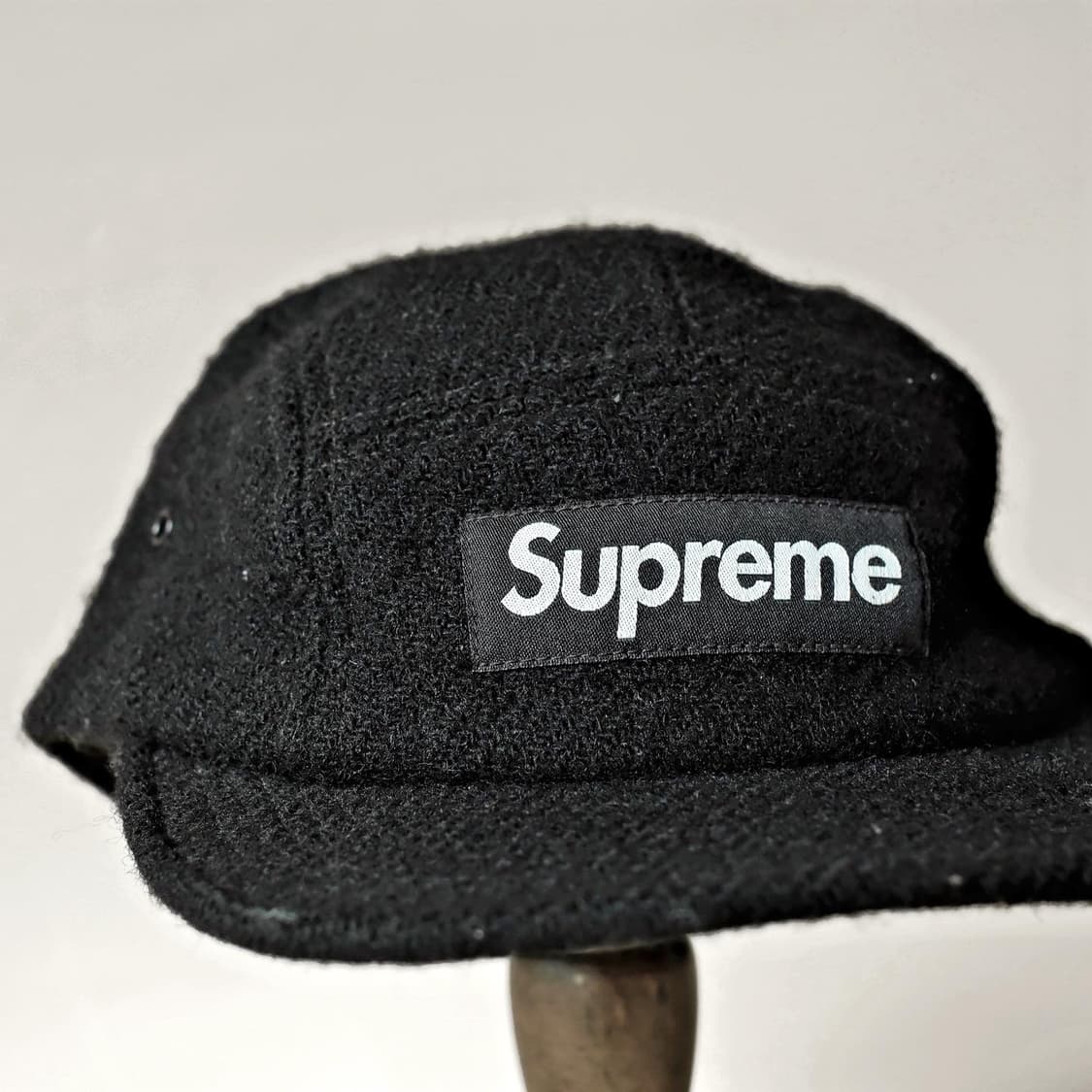 슈프림 해리스트위드 캠프캡 블랙 볼캡 모자 상품이미지4