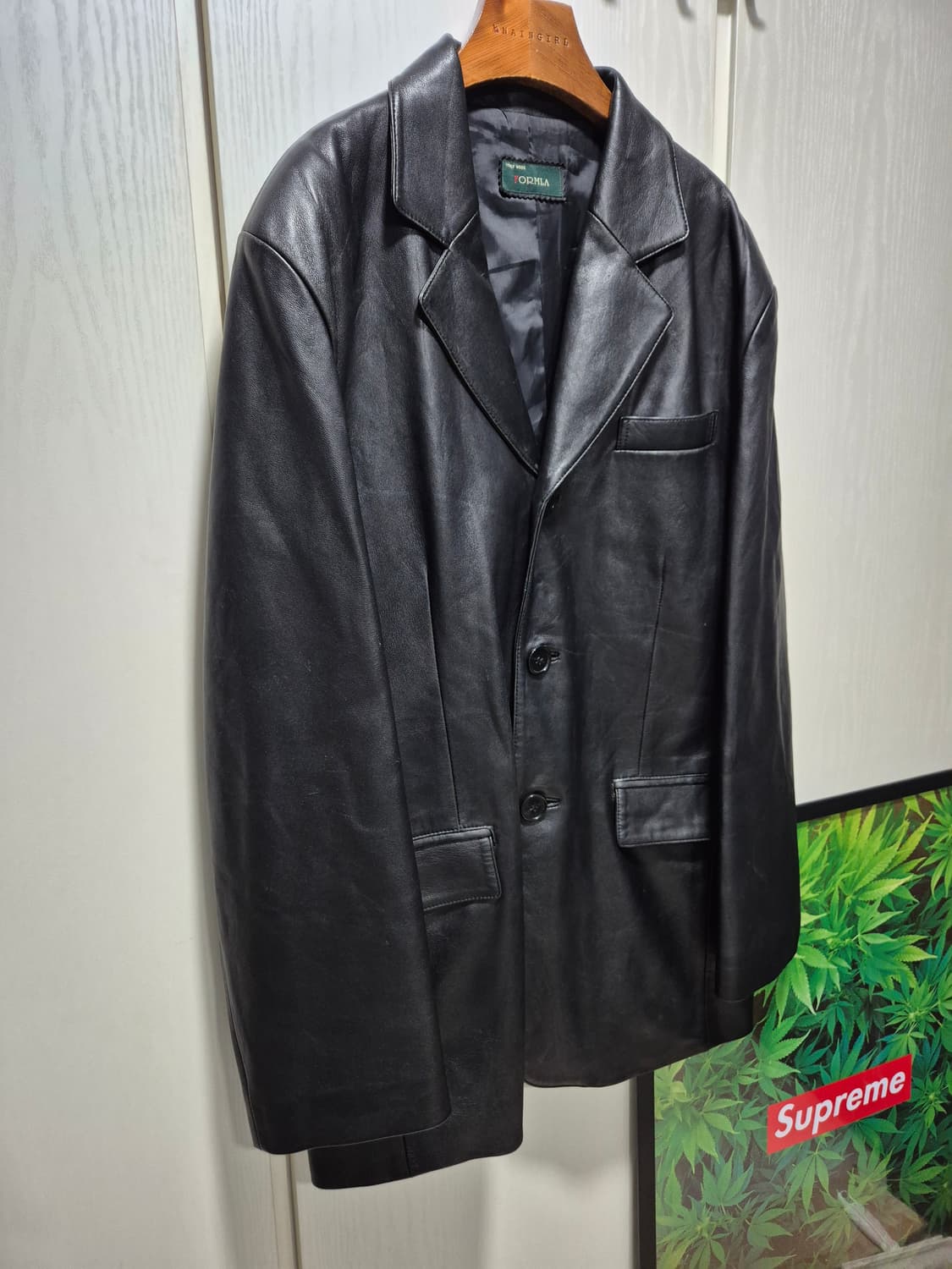(타임세일)VTG. FORMIA 포미아 블랙 양가죽 자켓 상품이미지3