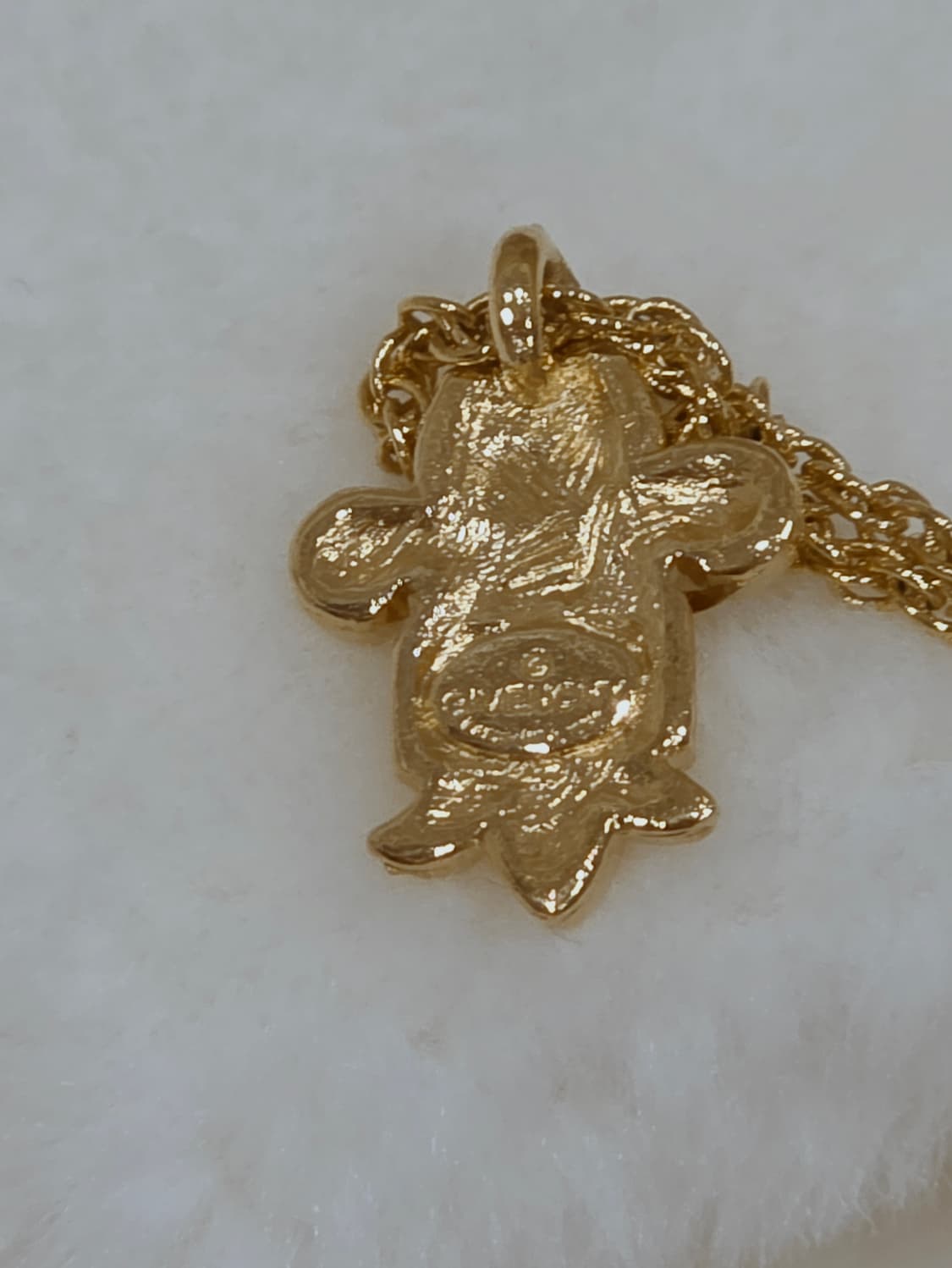 지방시 금장 G로고 백합 문장 명품 목걸이 상품이미지3