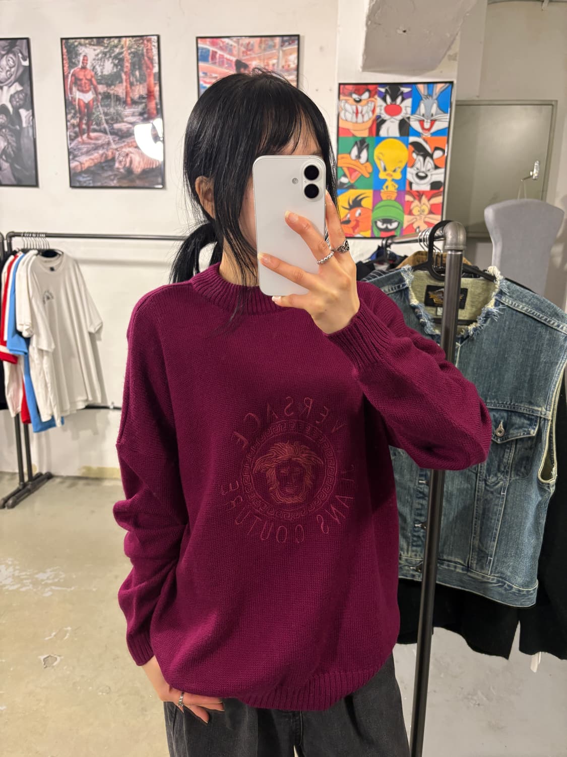 베르사체 90‘s 니트 상품이미지3