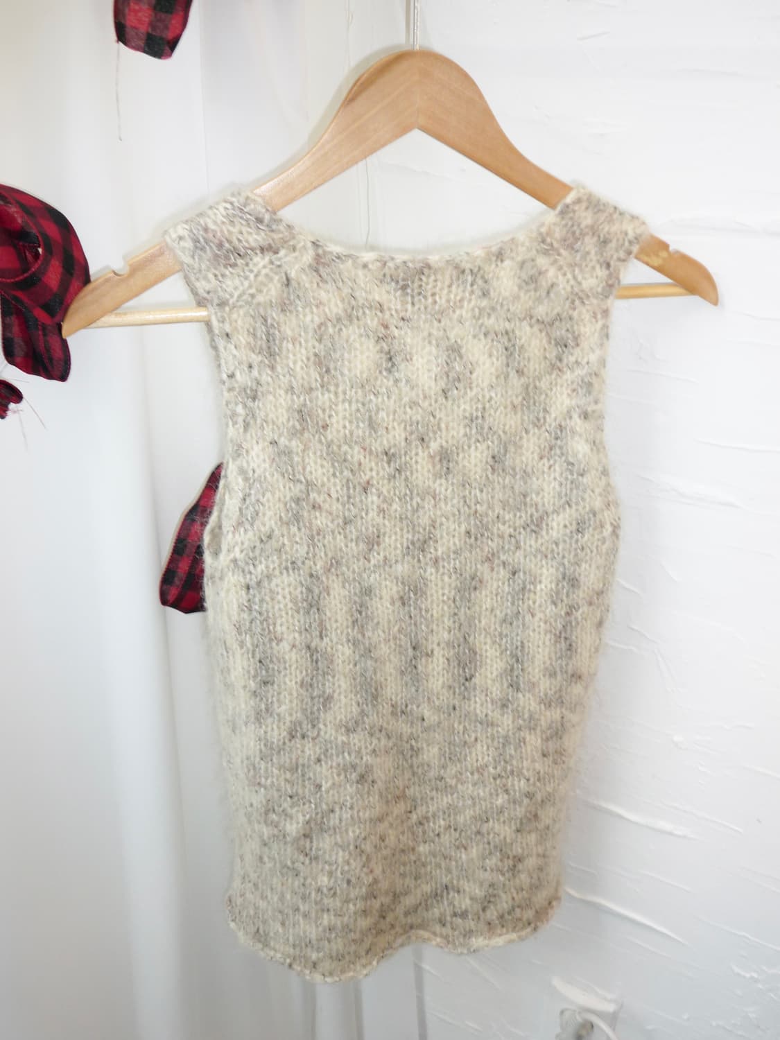 Ivory knit vest 상품이미지8