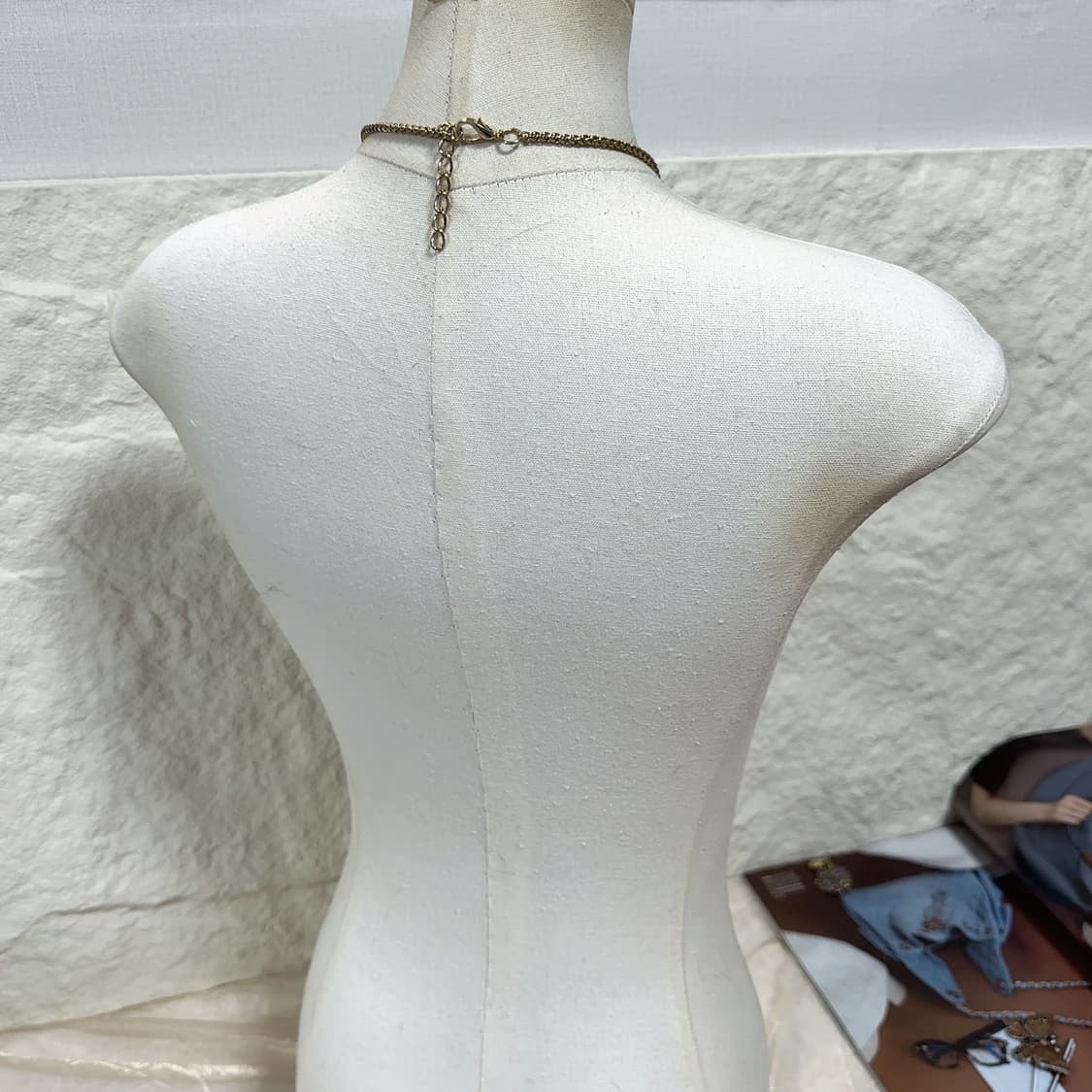 빈티지 용골 체인 기하 메탈 목걸이 상품이미지3