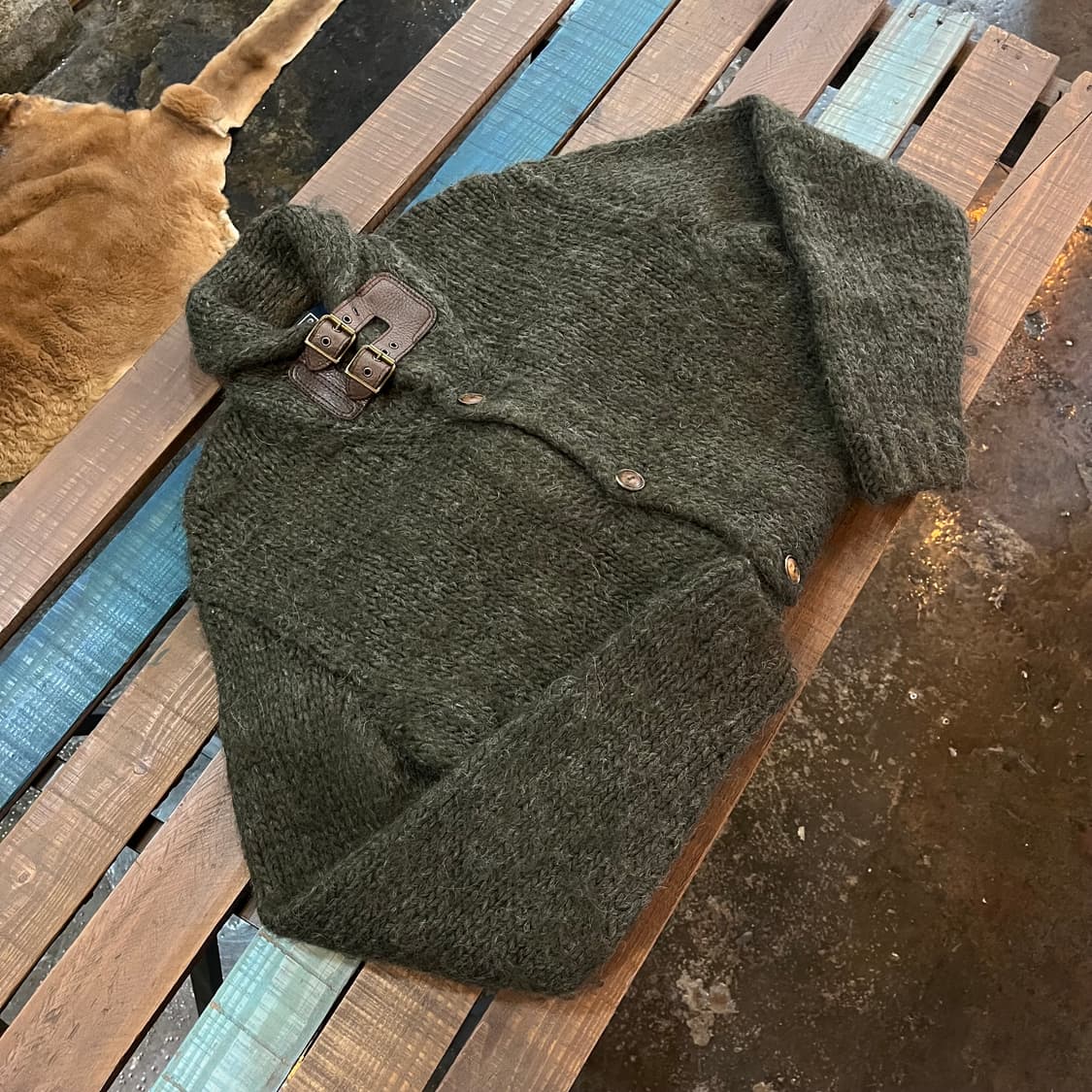 폴로 랄프로렌 핸드 니트 울 가디건 상품이미지1