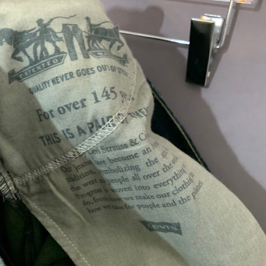 29인치 리바이스 511  워싱 스판 진청 데님 청바지 상품이미지5