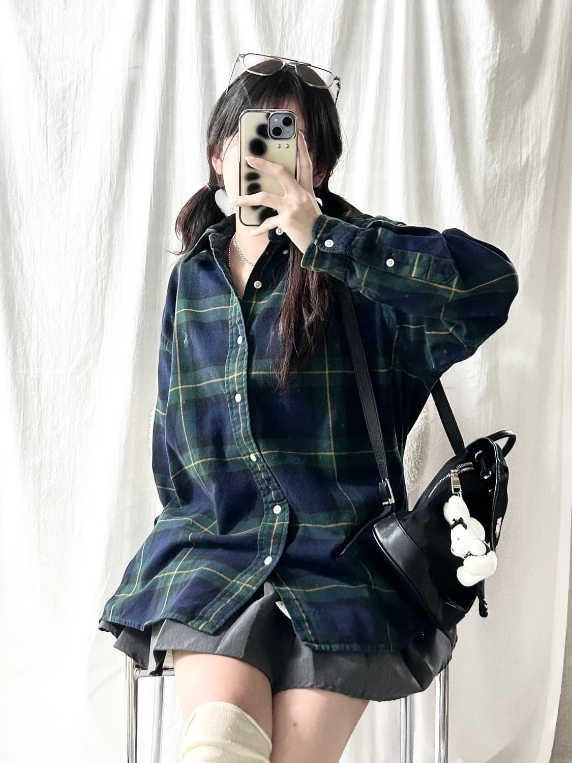 폴로 그린포니 체크셔츠 상품이미지4