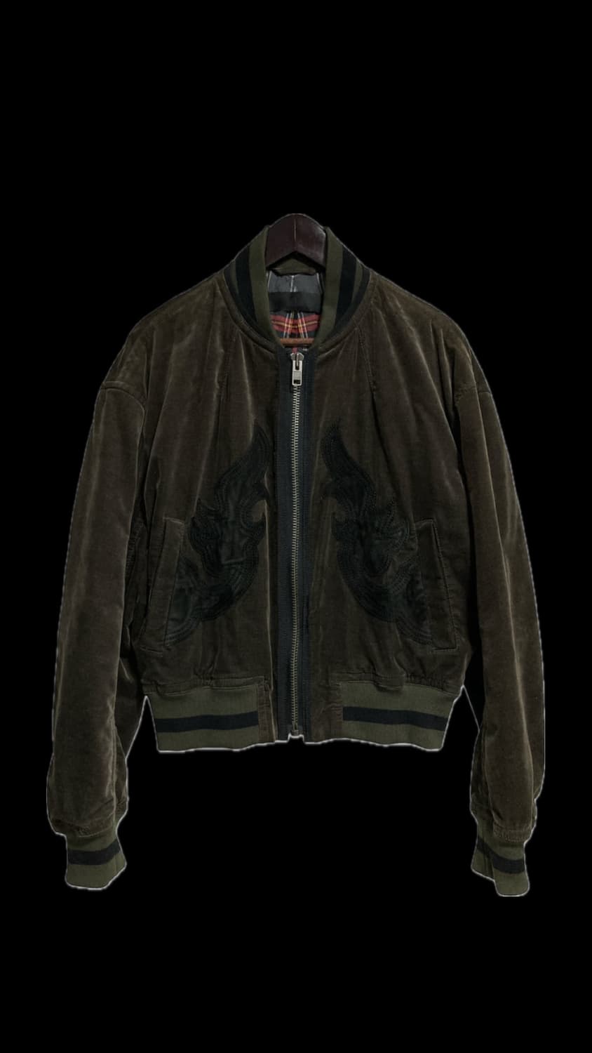 하이더아커만 벨벳 스웨이드 봄버자켓 상품이미지1