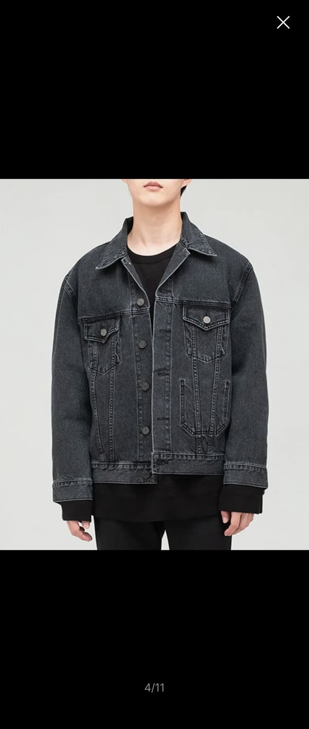 브랜디드 흑청 트러커 자켓 3세대 M사이즈 상품이미지3