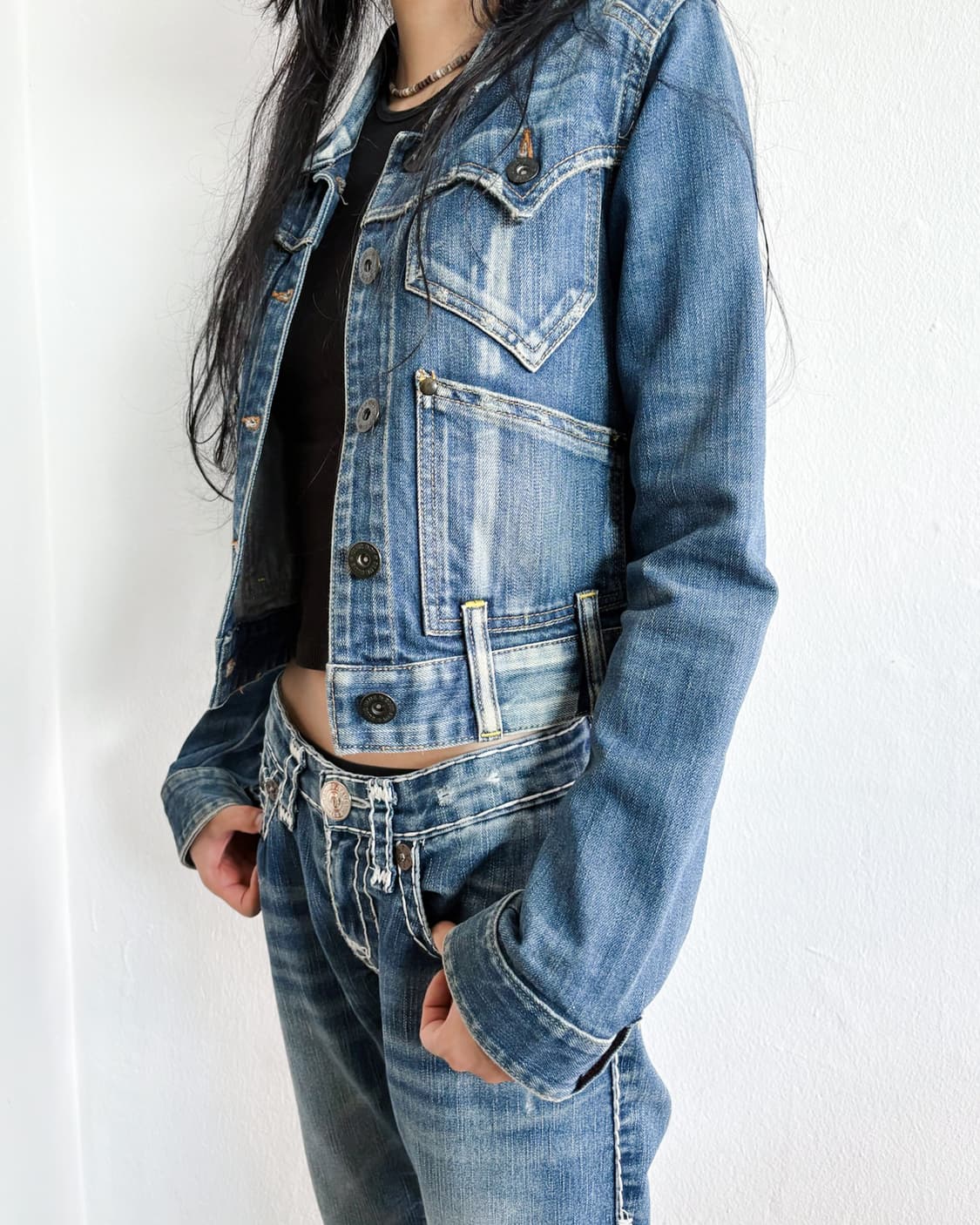 rare* blue blue japan denim trucker 상품이미지2