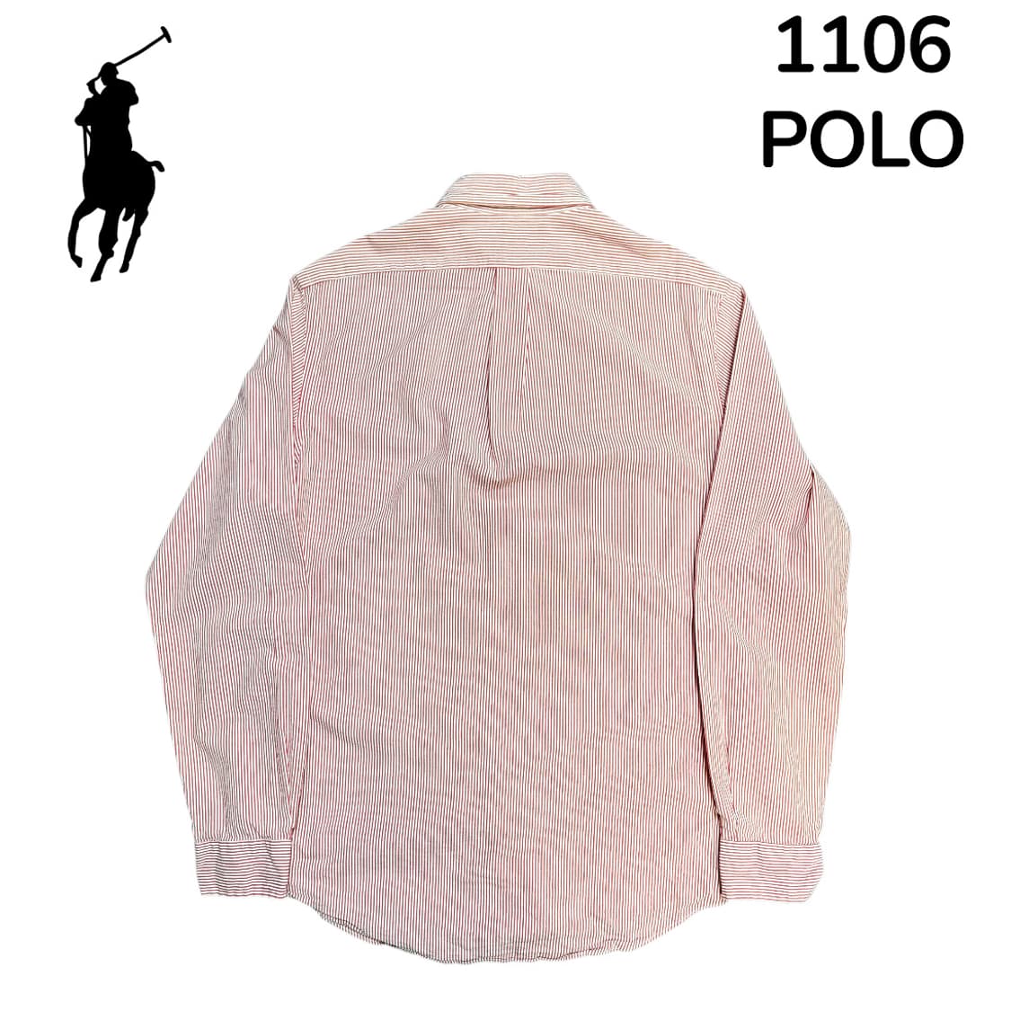 폴로 레드 스트라이프 클래식핏 셔츠 S 상품이미지3